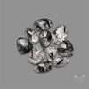 Rose Cut Black Tourmalinated Quartz Lot