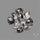 Rose Cut Black Tourmalinated Quartz Lot
