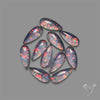 Pink Gilson Opal Doublets with Quartz Lot