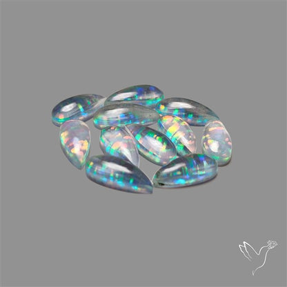 Pink Gilson Opal Doublets with Quartz Lot
