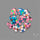 Checker Inlay Aurora Opal Doublet Hearts Lot
