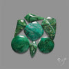Larsonite Gary Green Jasper Cabochons Lot