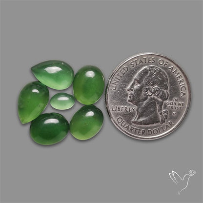 Gemmy Serpentine Cabochons Lot
