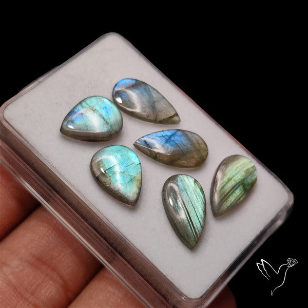 Labradorite Cabochon Pairs Lot
