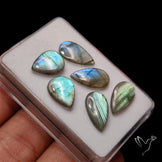 Labradorite Cabochon Pairs Lot