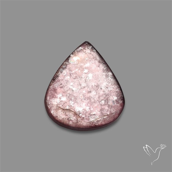 Purple Gem Lepidolite Mica Cabochon High Grade