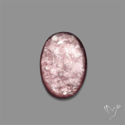 Purple Gem Lepidolite Mica Cabochon High Grade