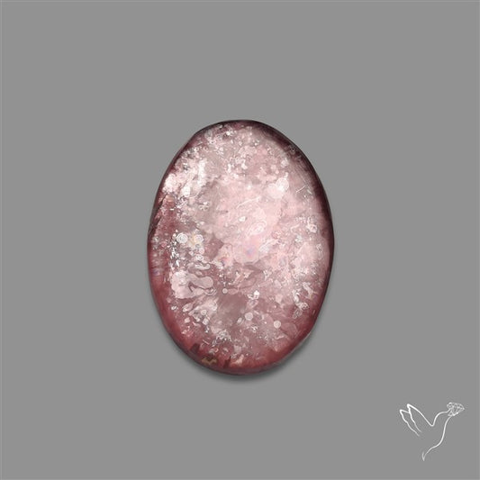 Purple Gem Lepidolite Mica Cabochon High Grade