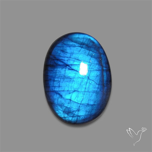 Deep Blue Labradorite Cabochon