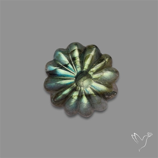 Labradorite Floral Carving