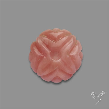 Peruvian Pink Opal Floral Carving