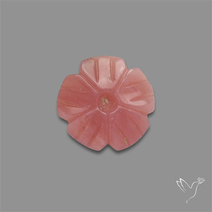 Peruvian Pink Opal Floral Carving