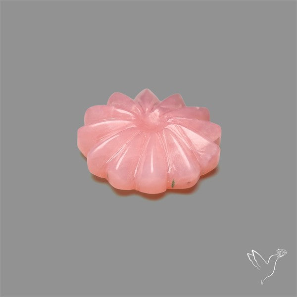 Peruvian Pink Opal Floral Carving