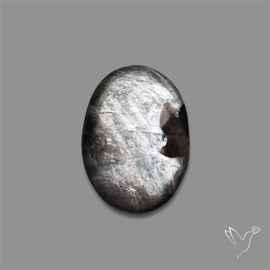 Tanzanian Black Moonstone Cabochon
