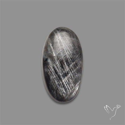 Tanzanian Black Moonstone Cabochon