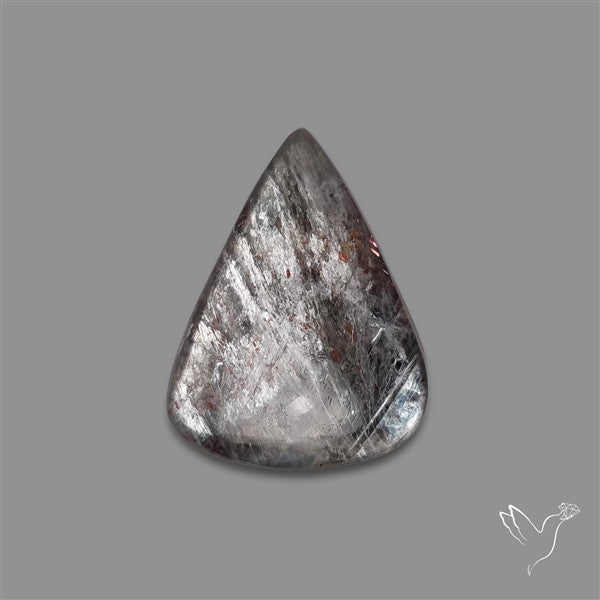 Tanzanian Black Moonstone Cabochon with Sunstone Inclusion