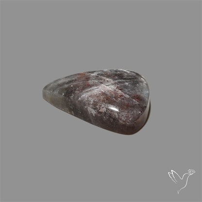 Tanzanian Black Moonstone Cabochon with Sunstone Inclusion