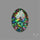 Dichroic Glass Doublet Checkerboard Cut