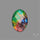 Dichroic Glass Doublet Checkerboard Cut