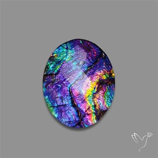 Dichroic Glass Doublet Checkerboard Cut