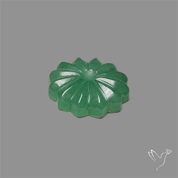 Green Aventurine Flower Carving