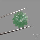 Green Aventurine Flower Carving