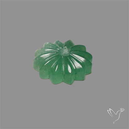 Green Aventurine Flower Carving