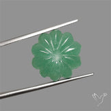 Green Aventurine Flower Carving