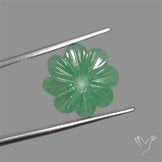 Green Aventurine Flower Carving