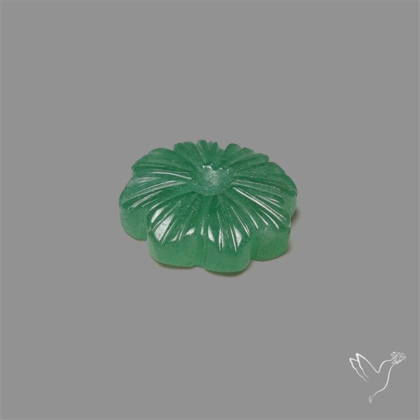 Green Aventurine Flower Carving