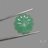 Green Aventurine Flower Carving