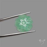 Green Aventurine Flower Carving