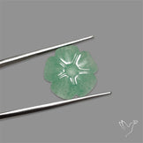 Green Aventurine Flower Carving