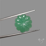 Green Aventurine Flower Carving