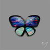 Aurora Opal Inlay Black Onyx Butterfly Carving