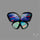Aurora Opal Inlay Black Onyx Butterfly Carving