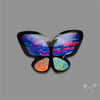 Aurora Opal Inlay Black Onyx Butterfly Carving