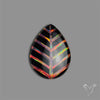 Aurora Opal Inlay Black Onyx Leaf Doublet