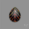 Aurora Opal Inlay Black Onyx Leaf Doublet