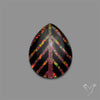 Aurora Opal Inlay Black Onyx Leaf Doublet