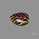 Aurora Opal Inlay Black Onyx Leaf Doublet