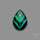 Aurora Opal Inlay Black Onyx Leaf Doublet