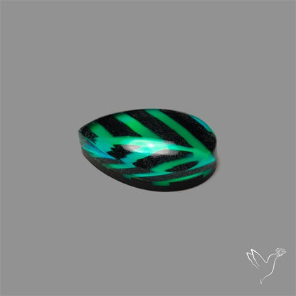 Aurora Opal Inlay Black Onyx Leaf Doublet