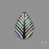 Aurora Opal Inlay White Agate Leaf Doublet