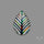 Aurora Opal Inlay White Agate Leaf Doublet