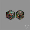 Crushed Opal Inlay In Quartz Doublets Pair