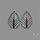 Aurora Opal Inlay White Agate Leaf Doublets Pair