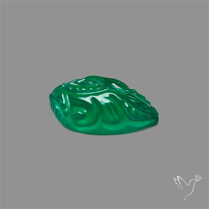 Zimbabwe Chrome Chalcedony Mughal Carving