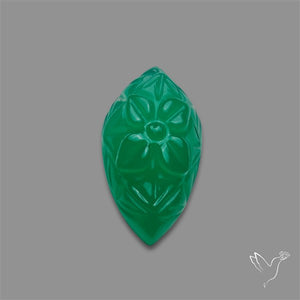 Zimbabwe Chrome Chalcedony Mughal Carving