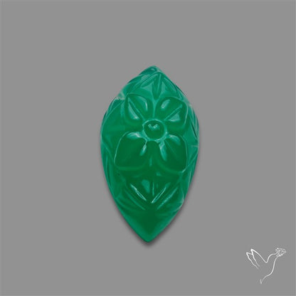 Zimbabwe Chrome Chalcedony Mughal Carving